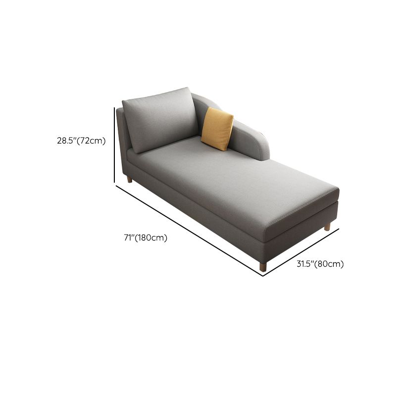 Living Room Recessed Arms Chaise Modern Chaise Lounge with Upholster