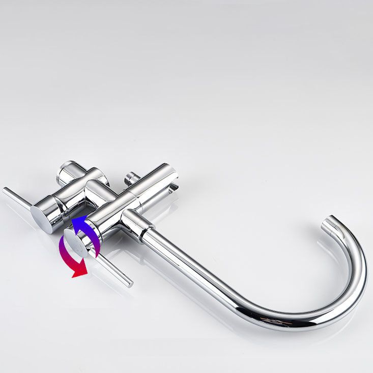 Floor Mounted Freestanding Tub Filler Single Handle Metal Freestanding Faucet