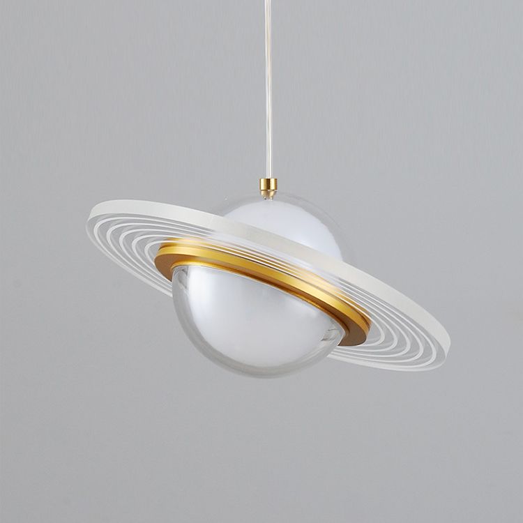 Pendentif à LED de chevet lampe à petite goutte à petite goutte avec une teinte acrylique globe