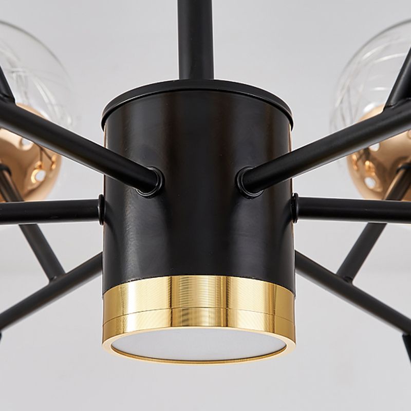 Contemporary Wrought Iron Hanging Chandelier Ceiling Hanging Light Fixture