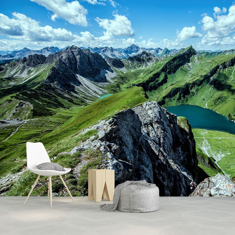 Mountain Photography Mildew Resistant Mural Wallpaper Living Room Wall Mural