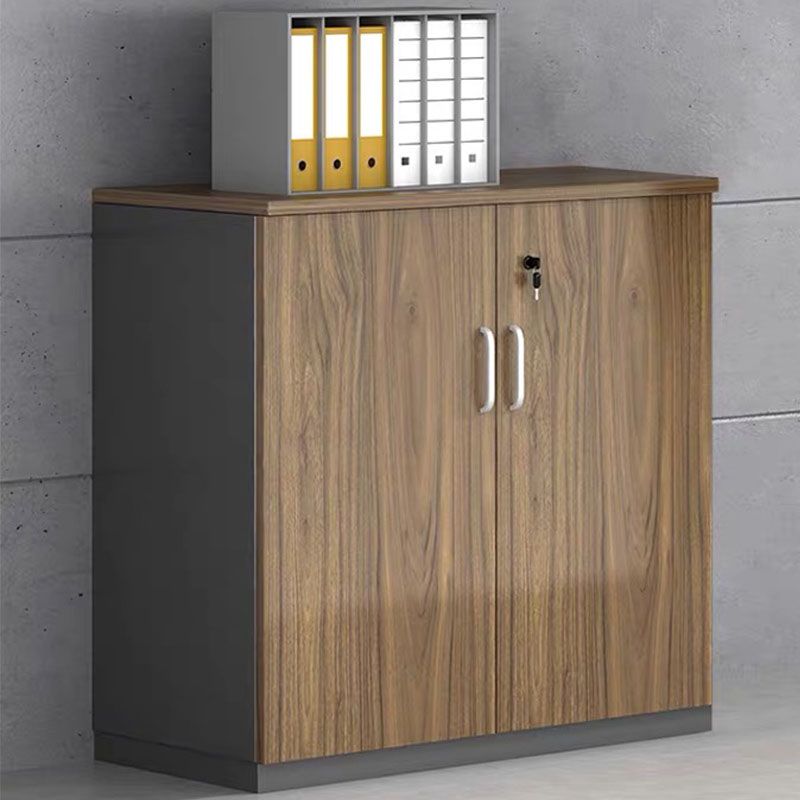 Contemporary Style Filing Cabinet Wood Lateral File Cabinet with Locking Storage