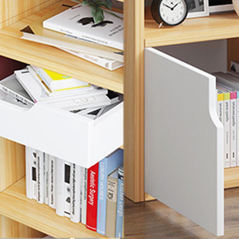 Modern Bookcase Open Back Engineered Wood Bookshelf for Study Room