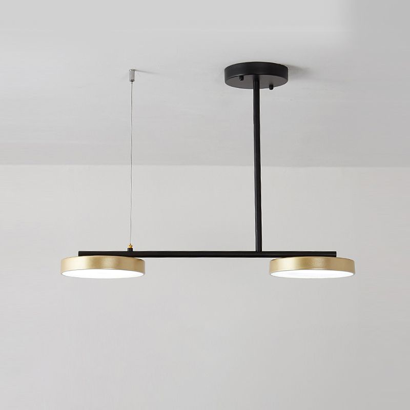 Lampade a sospensione rotonda moderna lampada lampadario a più luci con ombra acrilica bianca