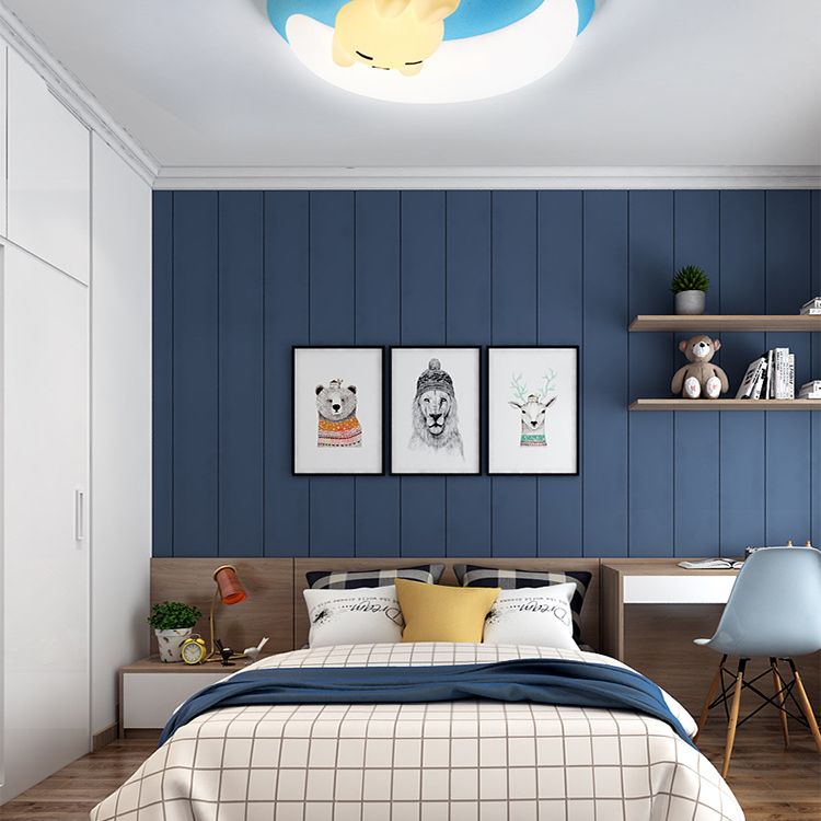 Plafonnier encastré à 1 lumière, luminaire de plafond en plastique de dessin animé