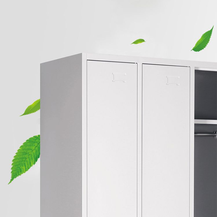 Metal Contemporary Cabinet for Bathroom White Steel Storage Cabinet