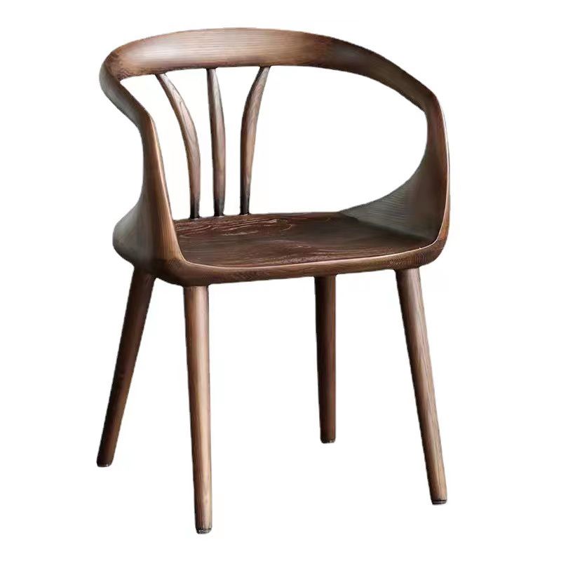 Contemporary Arm Dining Chair Dining Room Solid Wood Dining Chair