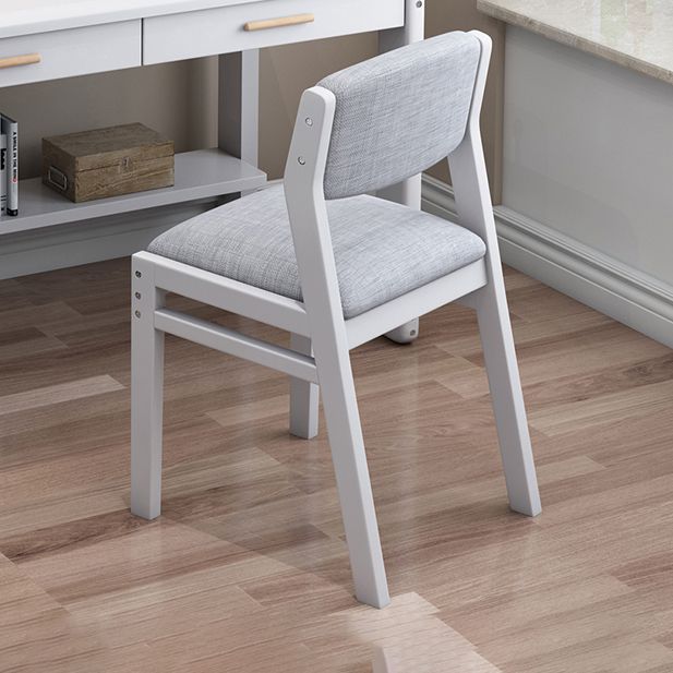 Modern Wooden Dining Chair Open Back Single Dining Side Armless Chair for Kitchen