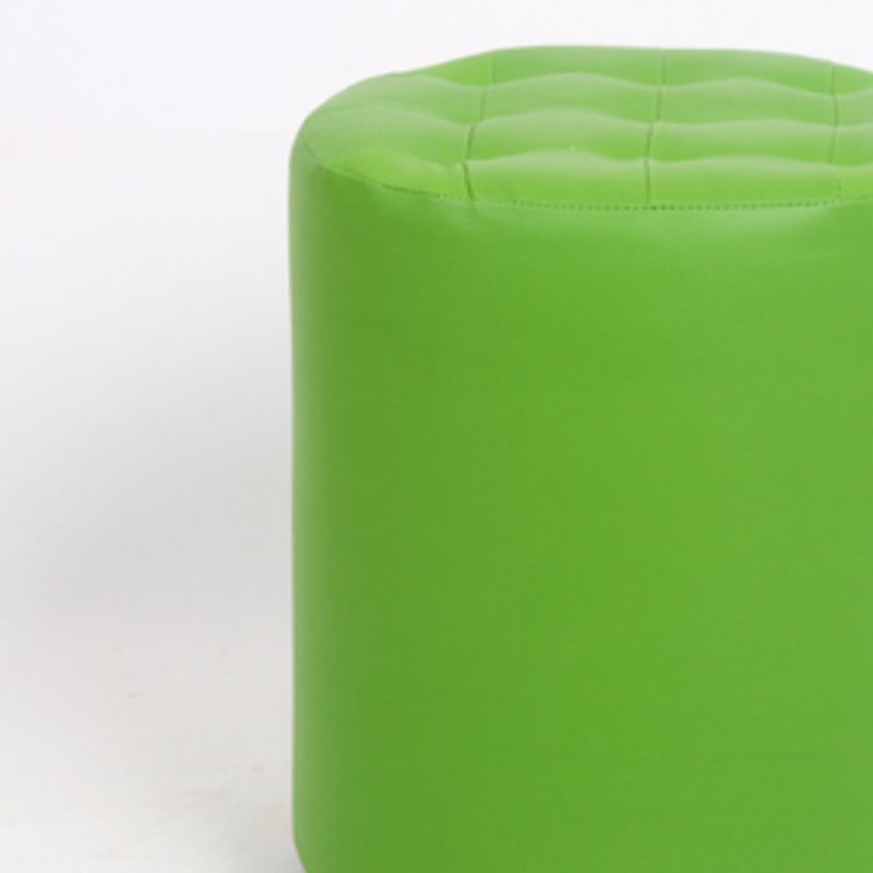 Dark Brown Modern Pouf Stain Resistant Round Pouf for Drawing Room