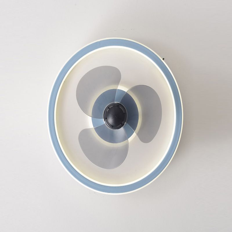 Cena circolare a ventola del soffitto Light Metal Minimalist LED Montano Accensione del soffitto