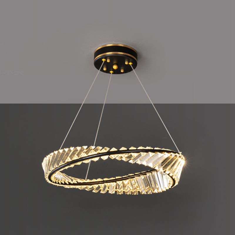 1-Licht-Kristallhänge-Leuchte moderne LED-Anhängerlampe für Schlafzimmer