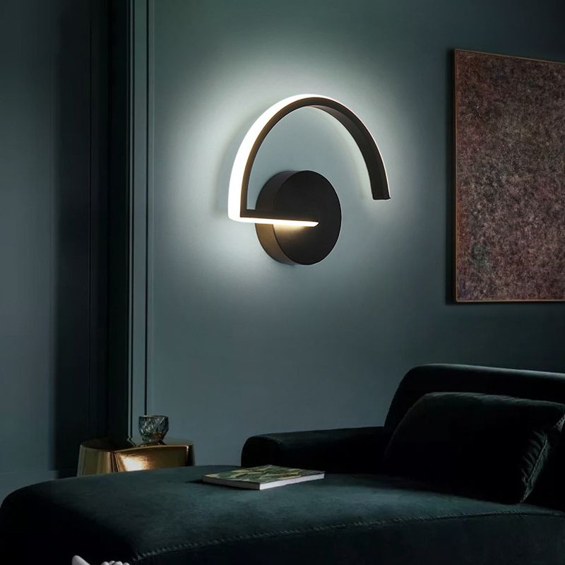 1-Licht-LED-Wandhalterung leichtes Wandleuchten mit Acrylschatten für Schlafzimmer