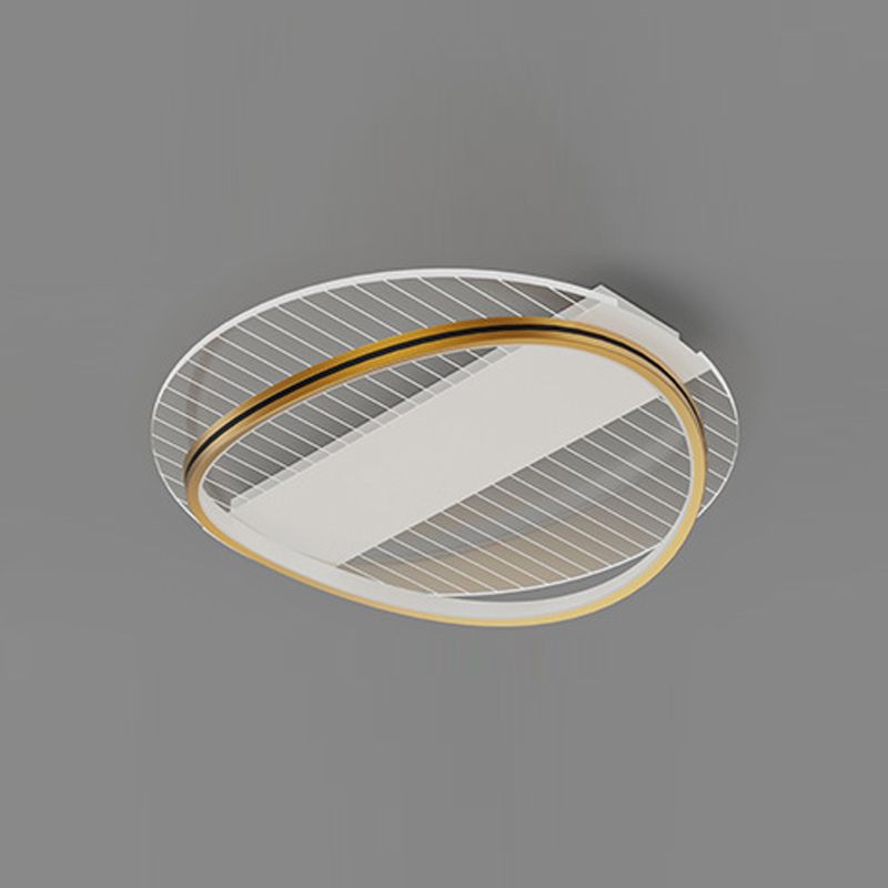 Geometrical Flush Mount Ceiling Lamp Metal Modern LED Ceiling Light Fixture for Bedroom