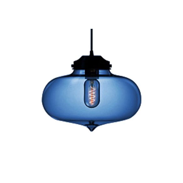 Tränenhänge hängen hungeres helles zeitgenössisches Glas 1 hellrot/braun/blau hängende Deckenleuchte