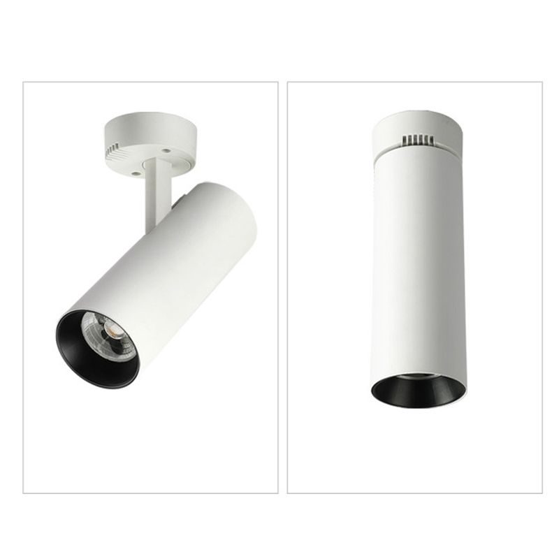 Spot lumineux tubulaire en aluminium pour salon, luminaire encastré moderne à LED