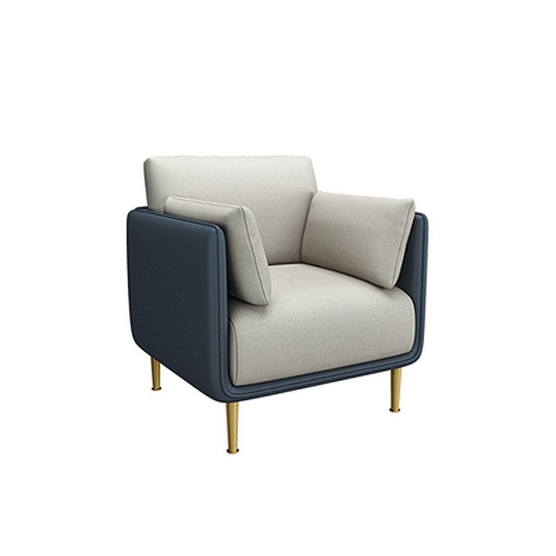 Contemporary Fabric Cushions Sofa 33.46"High Pillow Top Arm Sofa for Restaurant
