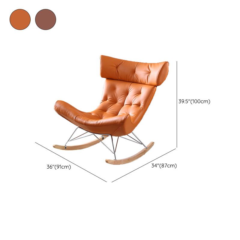 Light Luxury Style Modern Lazy Sofa Chair Lounge Leisure Rocking Chair for Living Room