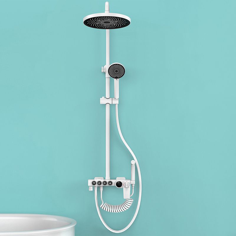 Modern Shower System Wall Mounted Spot Resist Round Shower System with Hand Shower