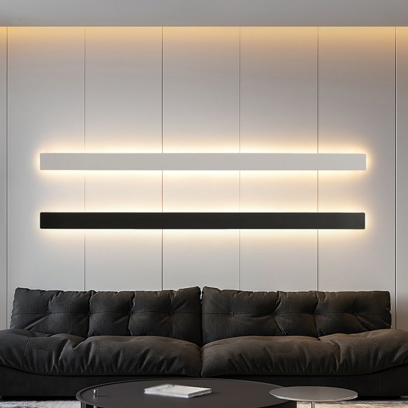 Metal Linear Shape Wall Light Modern 1-Light Wall Mounted Light Fixtures
