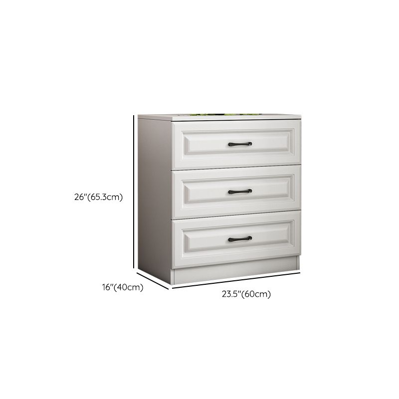Wood Standard Side Cabinet Stain Resistant Storage Cabinet with Drawers