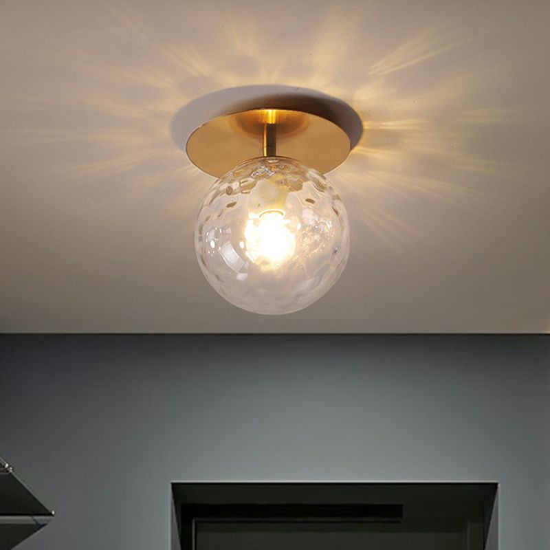 Einzelbalkon Decke Flush leichte postmoderne golden