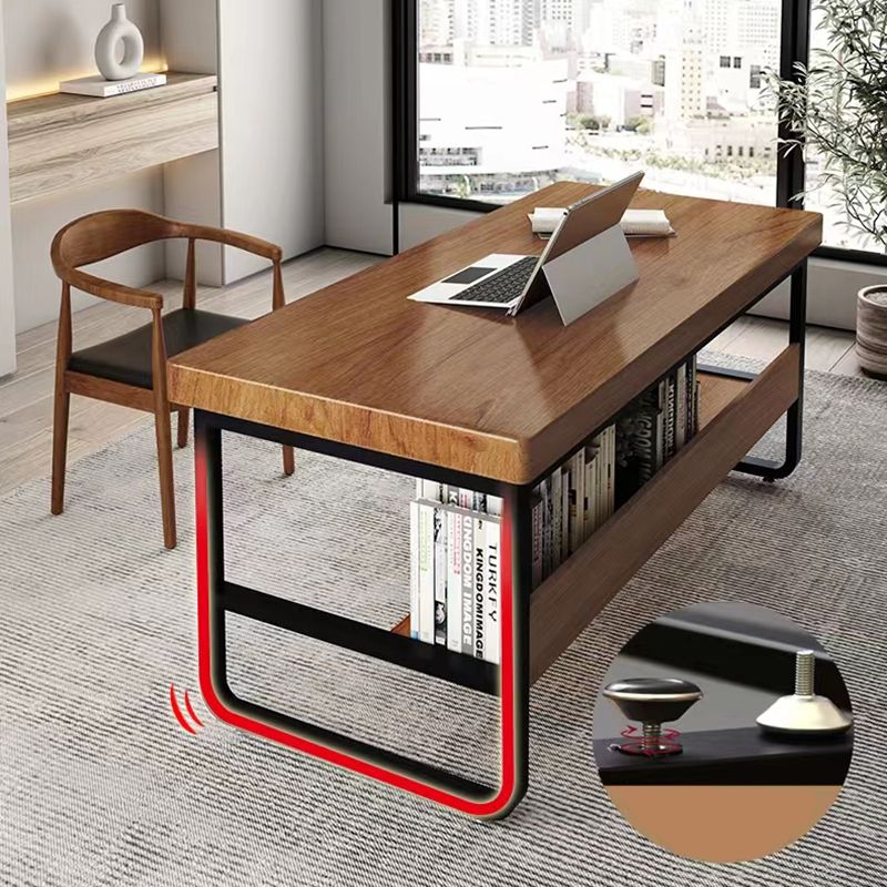 29.25 Inch H Contemporary Office Desk Rectangle Solid Wood Writing Desk