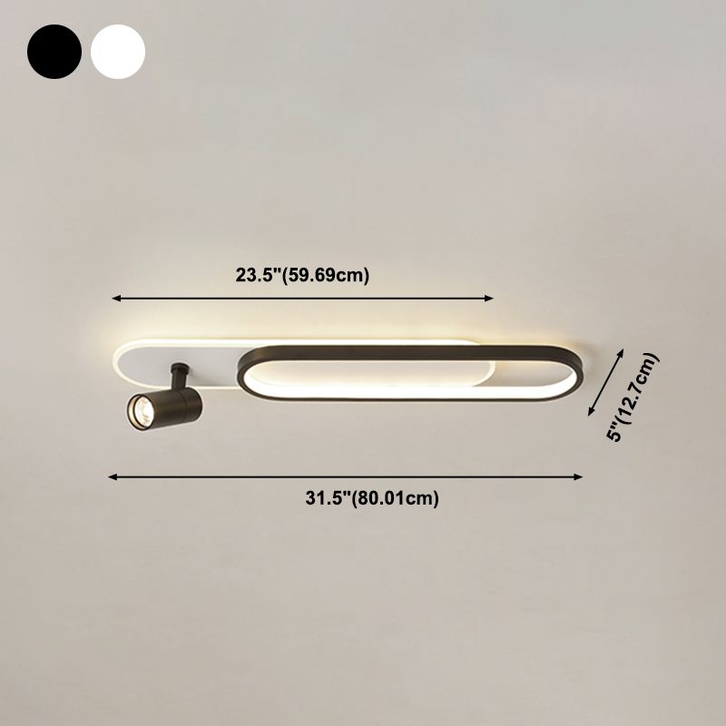 Plafonnier LED moderne met en lumière les luminaires encastrés en métal