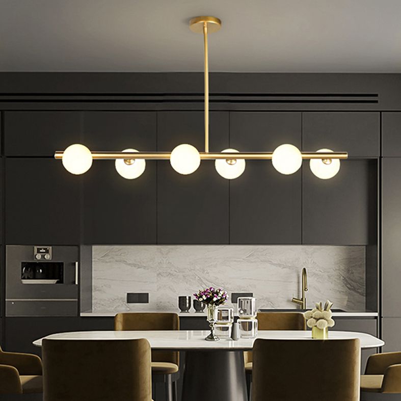 Brabino sferico sull'illuminazione dell'isola Contemporary Style Aione a sospensione