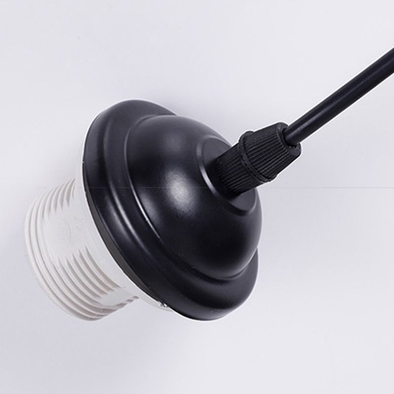 Cilindrische gesuspendeerde verlichtingsarmatuur Minimalistische kristallen trappenhangend plafondlicht in zwart