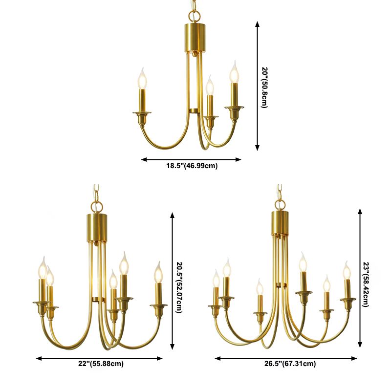 Traditional Hanging Pendant Lights Copper Hanging Lamps for Living Room