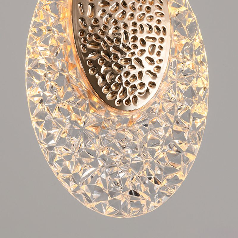 Modern Pendant Chandelier Geometric Island Lighting Metal 5 Light Island Lamps in Gold