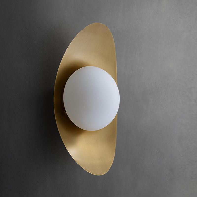 1 Light Globe Wall Lighting Fixtures Modern Style Glass Wall Mounted Lamps