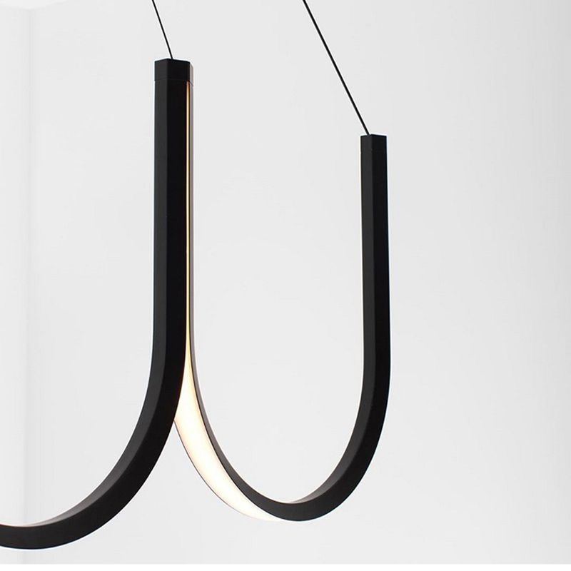 Modern Minimalism Style LED Pendant Chandelier Light Aluminum Chandelier