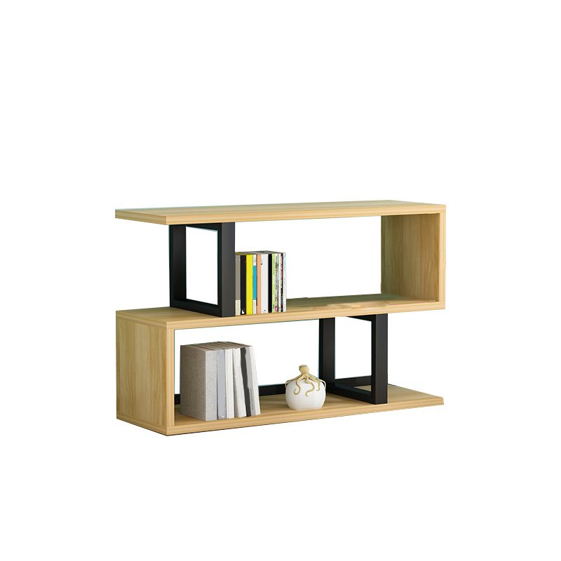 Scandinavian Wood Open Back Shelf Bookcase with Shelves for Home Office