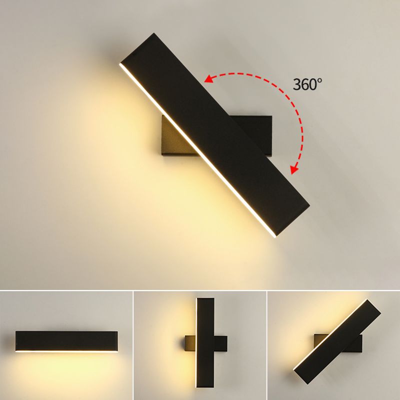 Minimalist Pivoting Wall Sconce Metal Wall Light for Bedroom