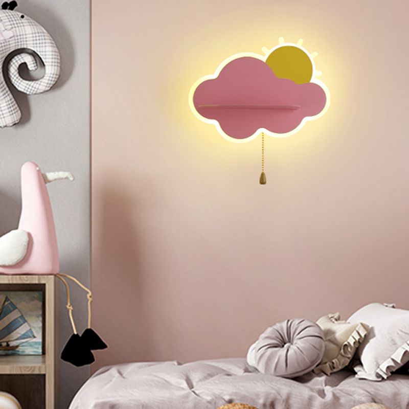 Metalen wolkenwand SCONCE LICTION Minimalistische stijl LED SCONCE LIMMUTE VOOR SLAAPKAMER