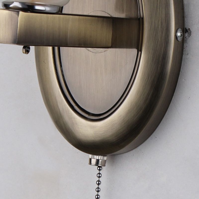 Nordic Style Vanity Light Geometry Shape Vanity Lamp with Glass Shade for Bedroom