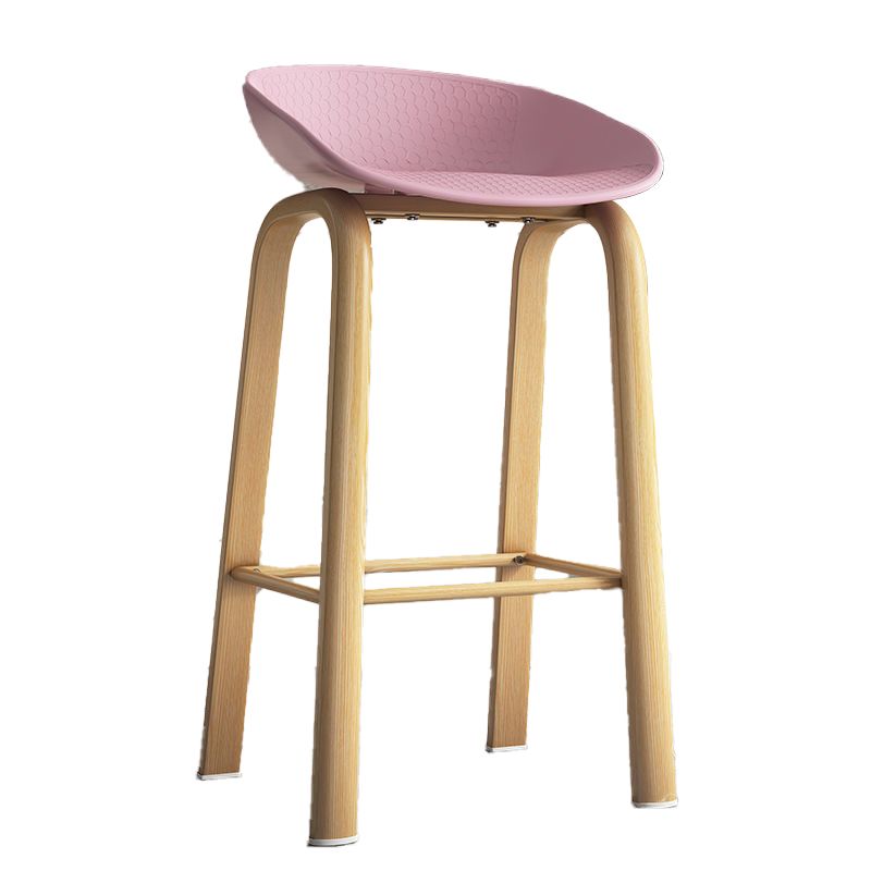 Contemporary Low Back Counter Stool Home Furniture with Footrest