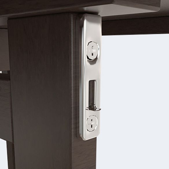 Standard Solid Wood Dining Set with Black Wood Space-Saving Design Legs for Dining Furniture