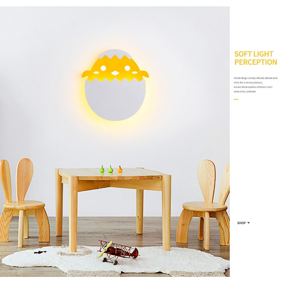 Cartoon Shape Sconce Light Fixture Creative Acrylic 1 Light Sconces