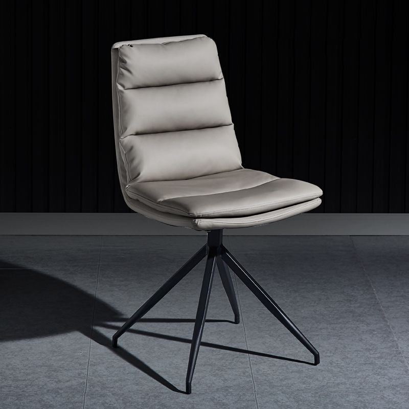Chaises de salle à manger rembourrées scandinaves, chaises latérales sans accoudoirs à dossier solide pour un usage domestique