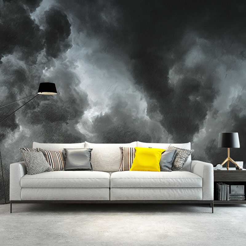 Mildew Resistant Wall Mural Wallpaper Sky Landscapes Pattern for Sitting Room