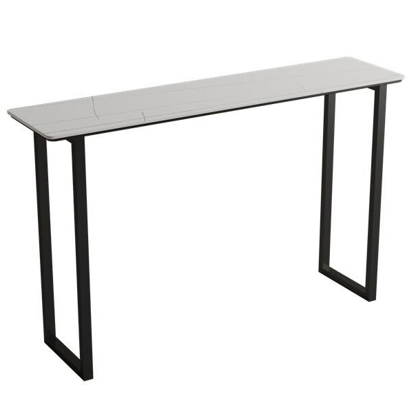 Modern Rectangle Sintered Stone Table Dining Bar Counter Table for Kitchen
