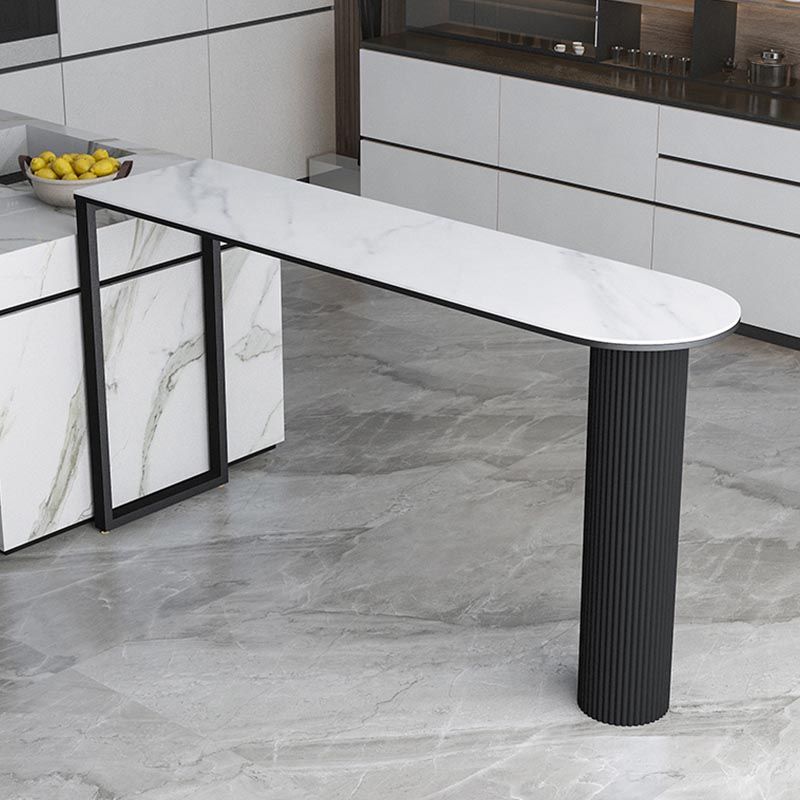 Island Contemporary Bar Table 42-inch Height Stone Top Bistro Table