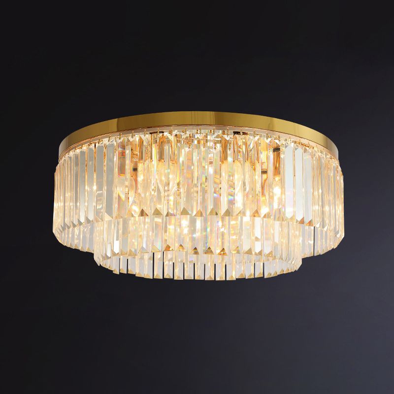 Drum Tri-Prism Crystal Inbouwverlichting Minimalistisch goud inbouwarmatuur voor woonkamer