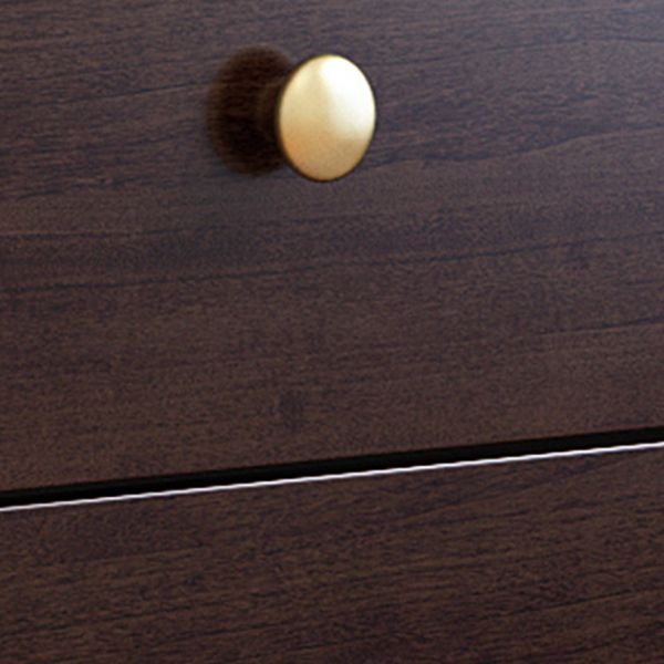 Modern Horizontal Double Dresser Solid Wood Storage Dresser for Bedroom