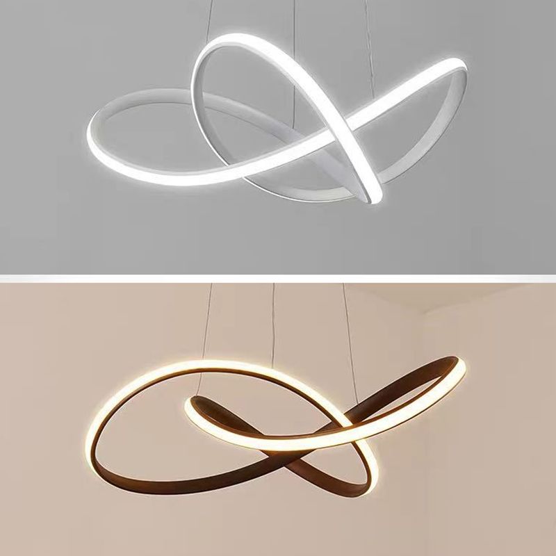 Lampada a sospensione a sospensione contemporanea a pendente a sospensione Twist per ristorante