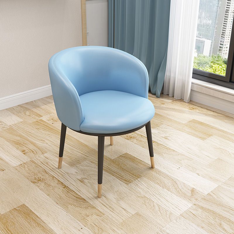 Recessed Arms Barrel Chair Tight Back Accent Chair, 16.54" W √ó 21.65" L √ó 30.71" H