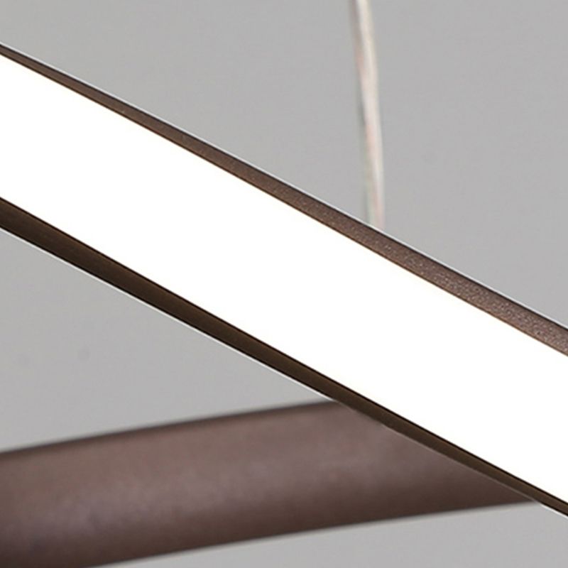 Lámpara de forma espiral Luz de metal contemporáneo 1 accesorio de iluminación de lámpara de luz