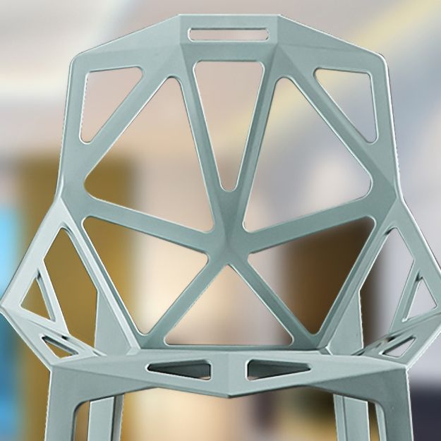 Sedie moderne sedie da pranzo con gambe di plastica per cucina